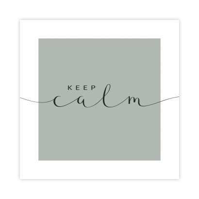 Keep Calm Plakat : Rozmiar - 30x30 cm