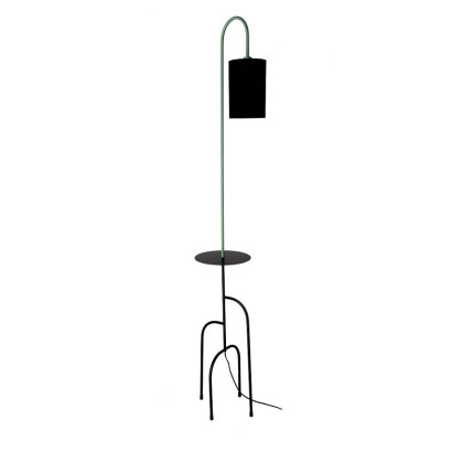 Lampa podłogowa czarno-zielona półka Ravello 51-00064