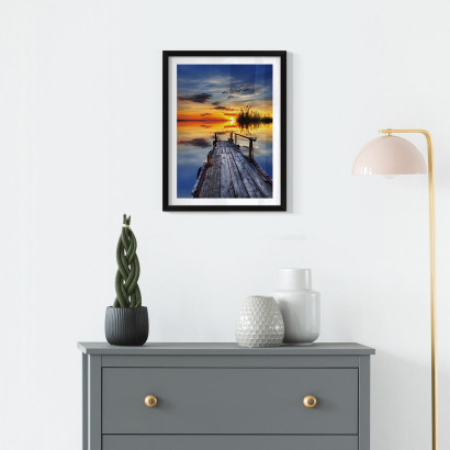 Wschód Słońca Plakat : Rozmiar - 30x40 cm