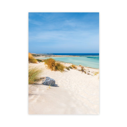 Letnia plaża I plakat : Rozmiar - 21x29,7 cm