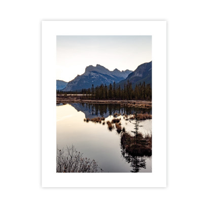 Plakat góry i jezioro 30x40 : Rozmiar - 30x40 cm